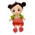 Boneca de Pelúcia com Kimono - Coral e Verde - 40cm - 1 unidade - Rizzo - Imagem 1