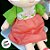 Boneca de Pelúcia com Kimono - Coral e Verde - 40cm - 1 unidade - Rizzo - Imagem 3