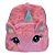 Mochila de Pelúcia Unicórnio Olhos Grandes - Rosa - 30x35cm - 1 unidade - Rizzo - Imagem 1