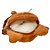 Urso de Pelúcia Bolsa - Laranja - 22cm - 1 unidade - Rizzo - Imagem 2