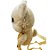 Urso de Pelúcia Bolsa - Creme - 22cm - 1 unidade - Rizzo - Imagem 3