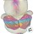 Unicórnio de Pelúcia Asas Metálicas - Branco - 45cm - 1 unidade - Rizzo - Imagem 4