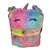 Mochila de Pelúcia Unicórnio - Coloridos Rosa - 25x30cm - 1 unidade - Rizzo - Imagem 1