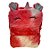 Mochila de Pelúcia Unicórnio - Vermelho e Rosa - 25x30cm - 1 unidade - Rizzo - Imagem 1