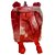 Mochila de Pelúcia Unicórnio - Vermelho e Rosa - 25x30cm - 1 unidade - Rizzo - Imagem 2