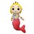 Boneca Sereia de Pelúcia - Rosa - 28cm - 1 unidade - Rizzo - Imagem 1