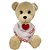 Urso de Pelúcia ''Sou Louco por Você'' - Bege - 35cm - 1 unidade - Rizzo - Imagem 1