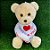 Urso de Pelúcia ''Sou Louco por Você'' - Bege - 35cm - 1 unidade - Rizzo - Imagem 4