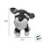 Cachorro de Pelúcia Schnauzer - Cinza - 20cm - 1 unidade - Rizzo - Imagem 2