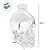 Frasco para Perfumaria de Vidro - Caveira Transparente - 180ml - 1 unidade - Rizzo - Imagem 2