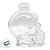 Frasco para Perfumaria de Vidro - Caveira Transparente - 180ml - 1 unidade - Rizzo - Imagem 3