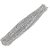 Haste de Chenille Glitter 30 cm - Prata - 100 unidades - Rizzo - Imagem 1