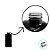 Frasco para Perfumaria de Vidro Retangular - Preto - 250ml - 1 unidade - Rizzo - Imagem 3