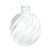 Frasco para Perfumaria de Vidro Redondo - Aspiral Jateado Branco- 280ml - 1 unidade - Rizzo - Imagem 1