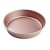 Forma Aço Carbono Redonda - 24cm - Rose Gold - 1 unidade - Cromus Linha Profissional Allonsy - Rizzo - Imagem 1