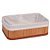 Cesta Decorativa de Bambu com Forro de Tecido - 25x15x8cm - 1 unidade - Rizzo - Imagem 1