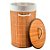Cesto de Bambu Redondo com Forro de Tecido - 35x35x60cm - 1 unidade - Rizzo - Imagem 1