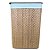 Cesto de Bambu Listrado Retangular com Forro - 40x30x60cm - 1 unidade - Rizzo - Imagem 1