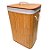 Cesto de Bambu Retangular com Alça e Forro - 40x30x60cm - 1 unidade - Rizzo - Imagem 1