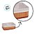 Kit Cesta Decorativa de Bambu com Forro de Tecido  - 3 unidades - Rizzo - Imagem 5