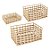 Kit Cesta Decorativa Ikolen de Fibra Natural - 3 unidades - Rizzo - Imagem 1