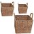 Kit Cesta Decorativa Mearin de Seagrass - 3 unidades - Rizzo - Imagem 1