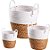 Kit Cesto Decorativo Philippe de Seagress e Algodão com Alças - 3 unidades - Rizzo - Imagem 1