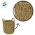 Cesta Decorativa Caubi de Seagrass com Alça - 32x32x27cm - 1 unidade - Rizzo - Imagem 3