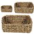 Kit Cesta Decorativa Ecoeama de Seagrass - 3 unidades - Rizzo - Imagem 1
