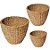 Kit Cesta Decorativa Caue de Seagrass  - 3 unidades - Rizzo - Imagem 1