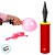 Inflador Ar Bomba Manual para Balão Profissional - Vermelho/Amarelo - 30cm - 1 unidade - São Roque - Rizzo - Imagem 3