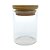 Pote de Vidro Hermético com Tampa de Bambu - 5x8cm - 90ml - 1 unidade - Rizzo - Imagem 1