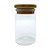 Pote de Vidro Hermético com Tampa de Bambu - 6x10cm - 200ml - 1 unidade - Rizzo - Imagem 1