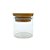 Pote de Vidro Hermético com Tampa de Bambu - 5x5cm - 50ml - 1 unidade - Rizzo - Imagem 1