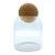 Pote de Vidro Liso com Tampa Esfera - 9x10cm - 400ml - 1 unidade - Rizzo - Imagem 1