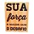 Carimbo de Madeira - Sua Força é Maior Que o Desafio - G - 1 unidade - Rizzo - Imagem 1