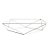 Base aramada triangular para bandeja - Branco - 17x28,5cm - 1 unidade - Só Boleiras - Rizzo - Imagem 1