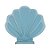 Concha em MDF com Suporte - Azul Claro - 25,3x23cm - 1 unidade - Rizzo - Imagem 1