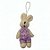 Mini Coelho Decorativo para Pendurar - Lilás - 10cm - 1 unidade - Cromus - Rizzo - Imagem 1