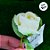 Flor Decorativa Artificial - Rosa Branca - 10,5cm - 1 unidade - Cromus - Rizzo - Imagem 3