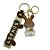 Chaveiro de Coelho Respingos Dourados -  Creme e Marrom - 5,5cm - 1 unidade - Rizzo - Imagem 3