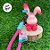Chaveiro de Coelho - Rosa - 7cm - 1 unidade - Rizzo - Imagem 1