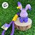 Chaveiro de Coelho - Roxo - 7cm - 1 unidade - Rizzo - Imagem 3