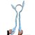 Tiara Orelha Coelho com Movimento - Azul - 55cm - 1 unidade - Rizzo - Imagem 1