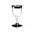 Taça de Vinho Descartavel de Luxo Prata - 160ml - 1 unidade - Regina - Rizzo - Imagem 1