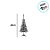 Árvore de Natal com Neve - 60cm - 1 unidade - Rizzo - Imagem 2