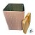 Lata de Metal Quadrada Texturizada - Rosa - 10,5x16cm - 1 unidade - Rizzo - Imagem 2