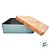 Lata de Metal Quadrada Texturizada - Azul - 17x6cm - 1 unidade - Rizzo - Imagem 3