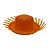 Forminha para Doces - Mini Chapéu de Festa Junina - Laranja - 7,5x3cm - 12 unidades - Rizzo - Imagem 1