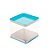 Lata Quadrada Transparente Azul - 8,2x8,2x7,2cm - 6 unidades - Artegift - Rizzo - Imagem 1